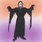 Unisex Scream Costume Halloween Ghost Face Mask Hooded Robe Belt Scary Party Outfit
